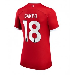 Liverpool Cody Gakpo #18 Hjemmebanetrøje Dame 2023-24 Kort ærmer